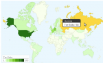 Tor Exit Nodes by City